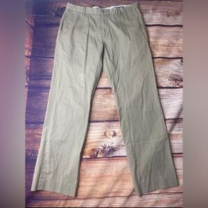 John Varvatos Mens Pants Gray 50 Canvas Straight Leg 100% Cotton Chino #1914